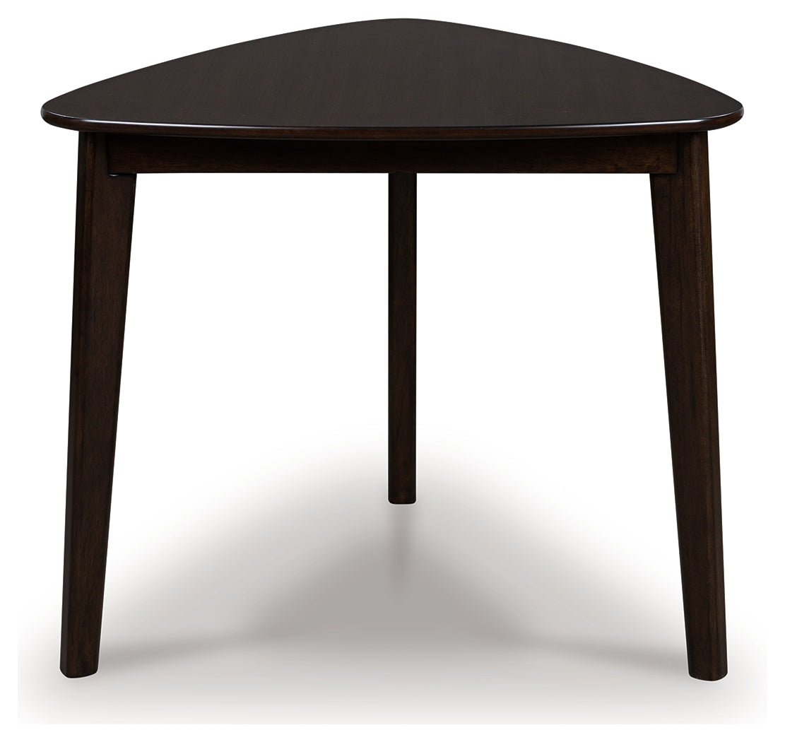 Orange Furniture Outlet - Ashley Furniture - Mallenette Dining Table - Triangle Dining Room Table / Merlot - PCD607-16