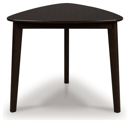 Orange Furniture Outlet - Ashley Furniture - Mallenette Dining Table - Triangle Dining Room Table / Merlot - PCD607-16