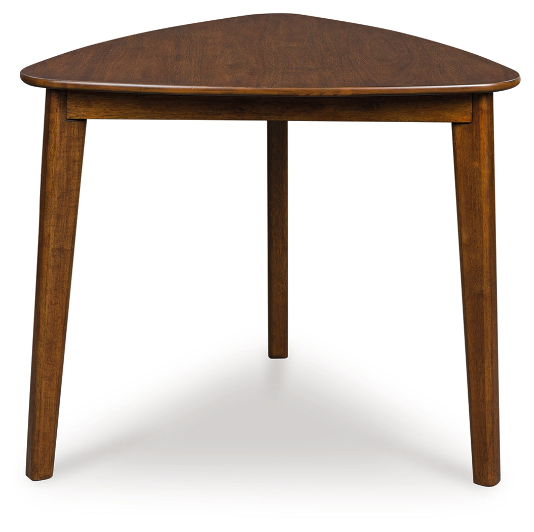 Orange Furniture Outlet - Ashley Furniture - Tameride Dining Table - Triangle Dining Room Table / Brown - PCD609-16