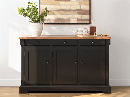 Orange Furniture Outlet - Ashley Furniture - Wildenauer Dining Room - Dining Room Buffet / Brown/Black - D634-80