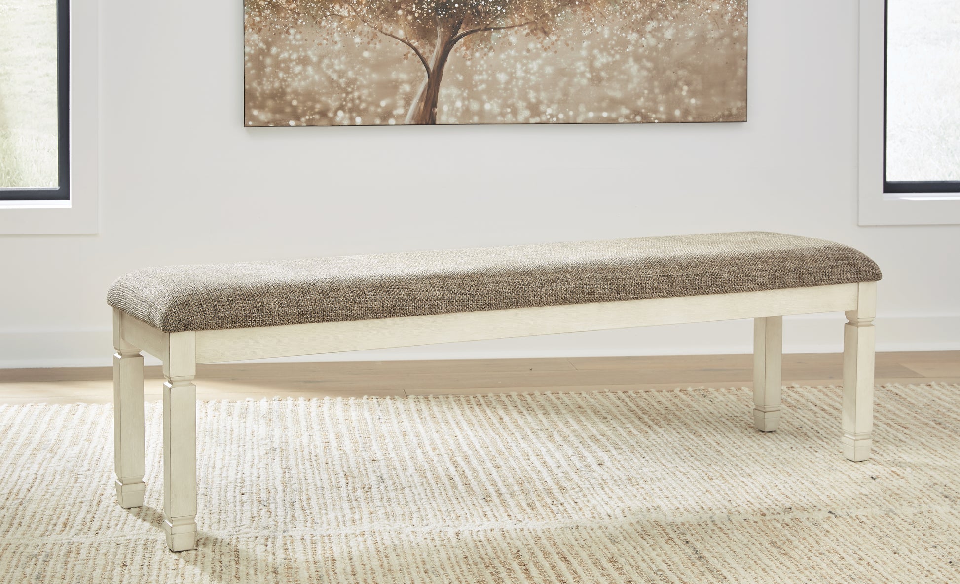Orange Furniture Outlet - Ashley Furniture - Bolanburg Dining Room - Extra Large UPH DRM Bench / Two-tone - D647-08