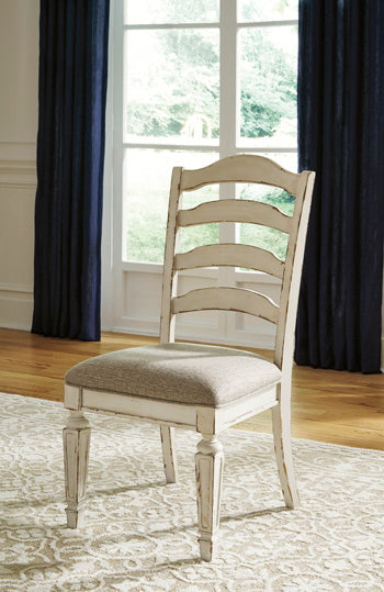 Orange Furniture Outlet - Ashley Furniture - Realyn Dining Room - Dining Chair (Set of 2) / Chipped White - D743-01X2
