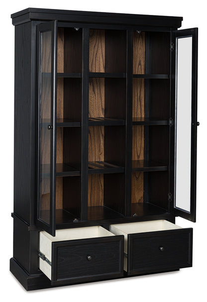 Orange Furniture Outlet - Ashley Furniture - Greddinton Curio - Curio / Black/Brown - PCD824-186