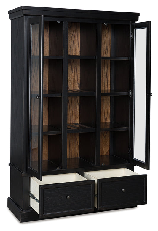 Orange Furniture Outlet - Ashley Furniture - Greddinton Curio - Curio / Black/Brown - PCD824-186