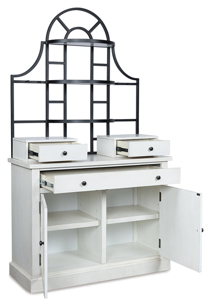 Orange Furniture Outlet - Ashley Furniture - Greddinton Baker's Rack - Baker's Rack / White - PCD824D1