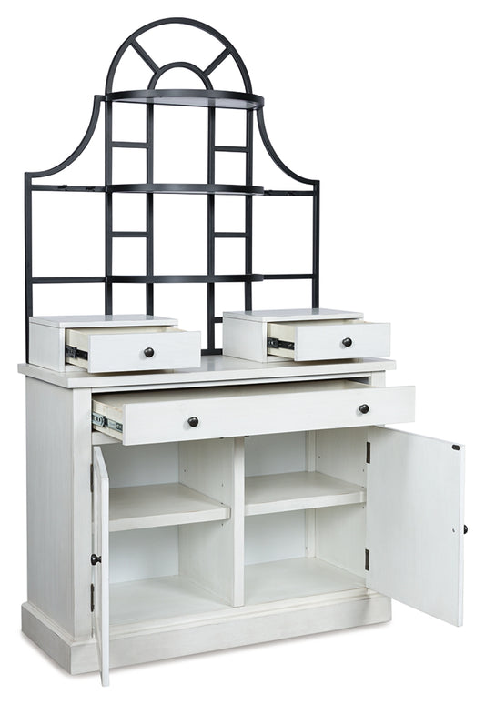 Orange Furniture Outlet - Ashley Furniture - Greddinton Baker's Rack - Baker's Rack / White - PCD824D1