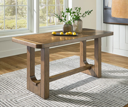 Orange Furniture Outlet - Ashley Furniture - Cabalynn Dining Room - RECT Dining Room Counter Table / Light Brown - D974-13