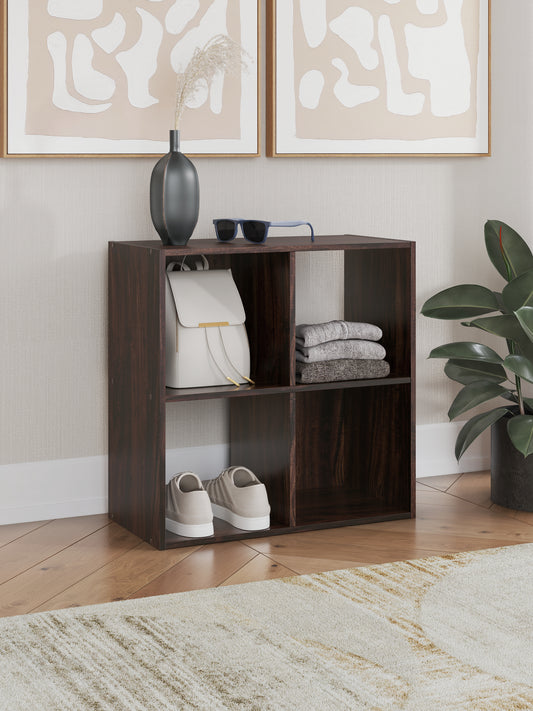 Orange Furniture Outlet - Ashley Furniture - Glosmount Four Cube Organizer - Four Cube Organizer / Cherry/Light Brown - EA1055-2X2