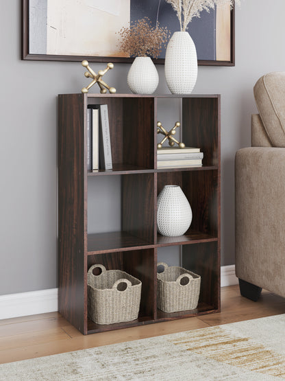Orange Furniture Outlet - Ashley Furniture - Glosmount Six Cube Organizer - Six Cube Organizer / Cherry/Light Brown - EA1055-3X2