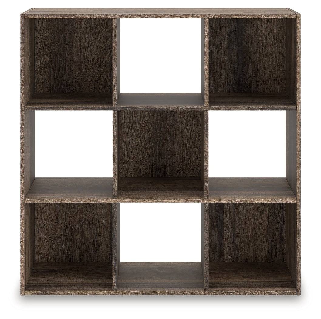Orange Furniture Outlet - Ashley Furniture - Shallifer Nine Cube Organizer - Nine Cube Organizer / Brown - EA1104-3X3