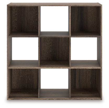 Orange Furniture Outlet - Ashley Furniture - Shallifer Nine Cube Organizer - Nine Cube Organizer / Brown - EA1104-3X3