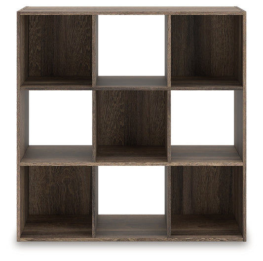 Orange Furniture Outlet - Ashley Furniture - Shallifer Nine Cube Organizer - Nine Cube Organizer / Brown - EA1104-3X3