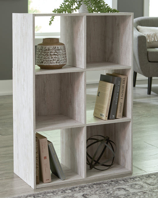 Orange Furniture Outlet - Ashley Furniture - Paxberry Six Cube Organizer - Six Cube Organizer / Whitewash - EA1811-3X2
