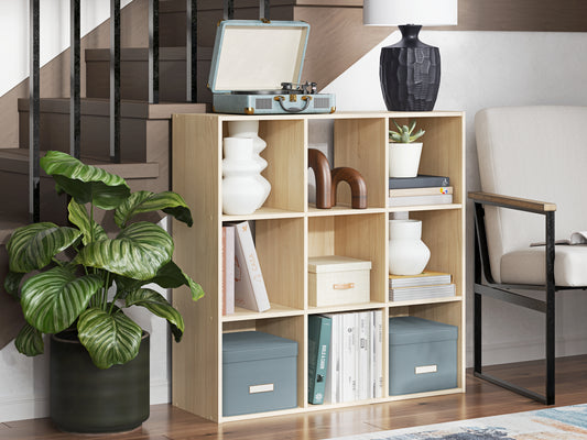 Orange Furniture Outlet - Ashley Furniture - Piperton Nine Cube Organizer - Nine Cube Organizer / Charcoal - EA5514-3X3