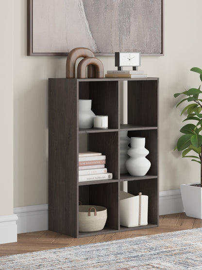 Orange Furniture Outlet - Ashley Furniture - Piperton Six Cube Organizer - Six Cube Organizer / Charcoal - EA5514-3X2