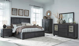 California King Panel Storage Bed