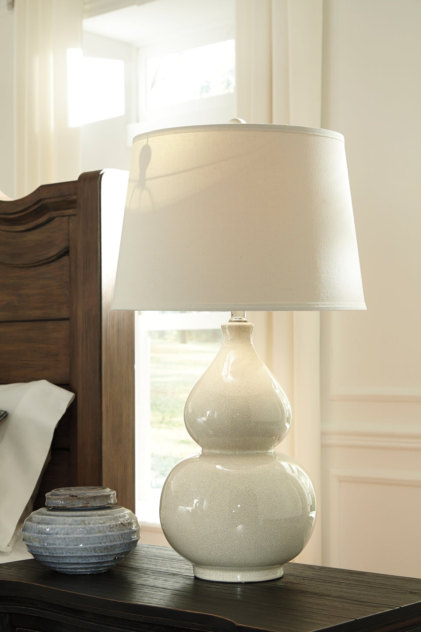 Orange Furniture Outlet - Ashley Furniture - Saffi Lighting - Table Lamp (Set of 2) / Cream - L100074X2