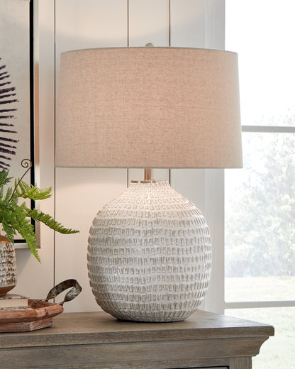 Orange Furniture Outlet - Ashley Furniture - Jamon Lighting - Table Lamp (Set of 2) / Beige - L100764X2
