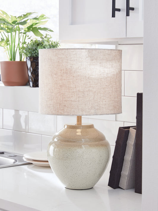 Orange Furniture Outlet - Ashley Furniture - Waldish Lighting - Metal Table Lamp (1/CN) / Cream/Beige - L200204
