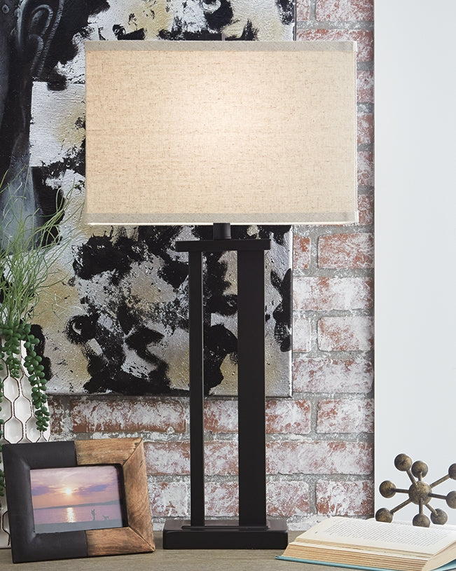 Orange Furniture Outlet - Ashley Furniture - Aniela Lighting - Metal Table Lamp (Set of 2) / Bronze Finish - L204074