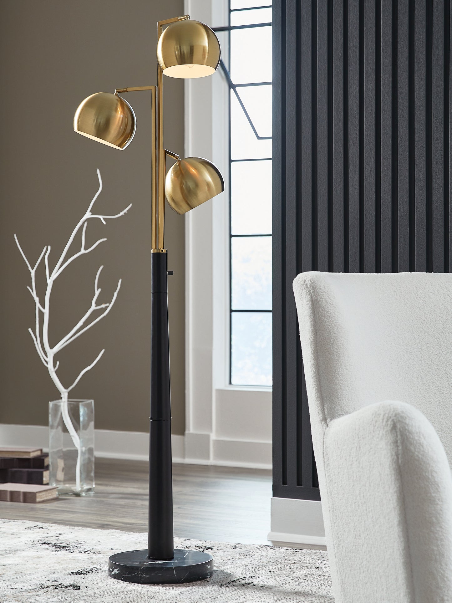 Orange Furniture Outlet - Ashley Furniture - Sorcha Lighting - Metal Floor Lamp (1/CN) - L206111