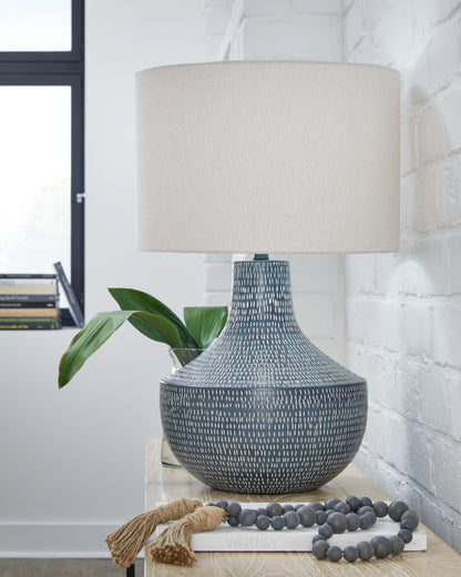 Orange Furniture Outlet - Ashley Furniture - Schylarmont Lighting - 2-Piece Lamp Set / Antique Gray/White - L207474X2