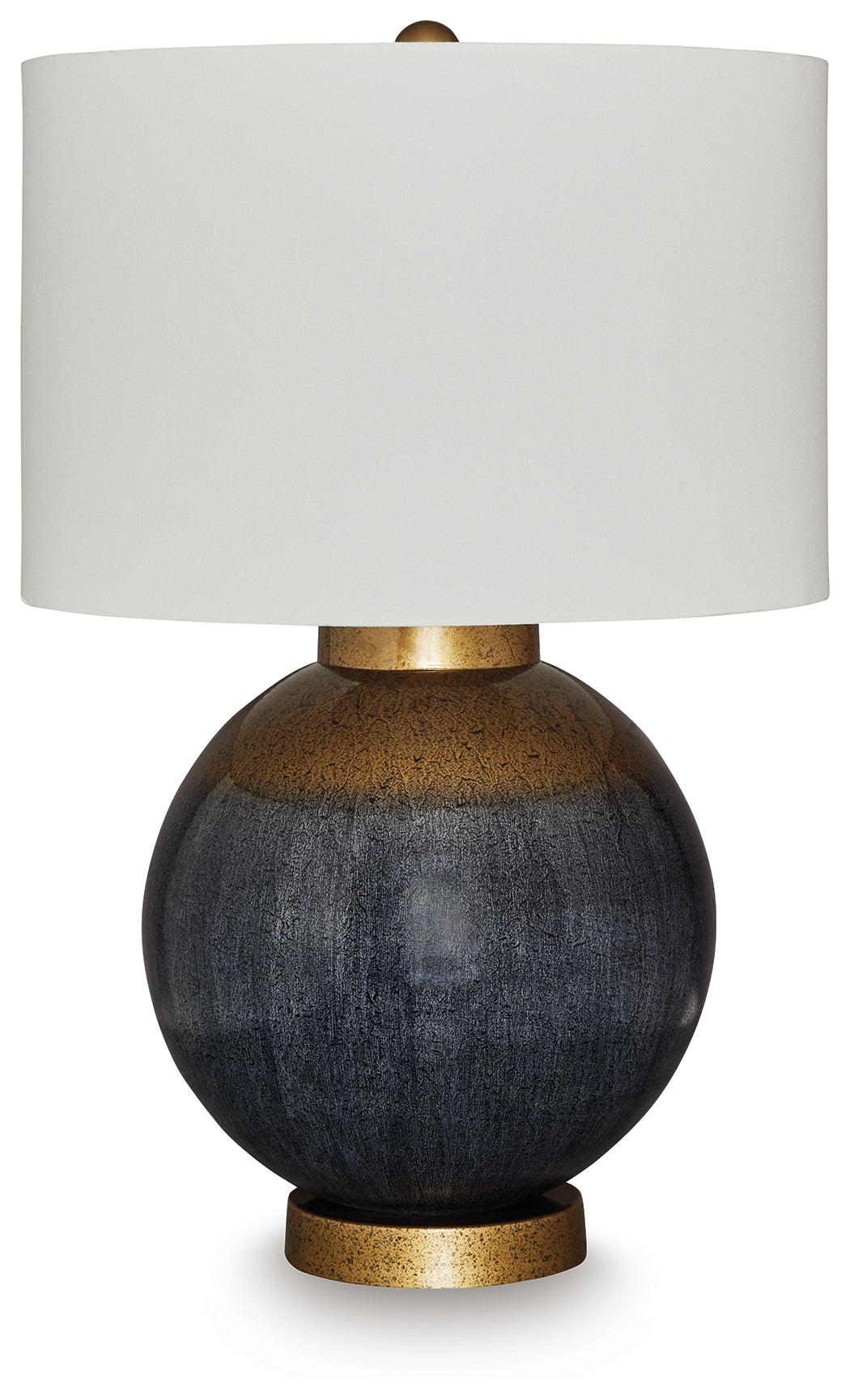 Orange Furniture Outlet - Ashley Furniture - Adara Lighting - Metal Table Lamp (1/CN) / Blue/Gold Finish - L207564