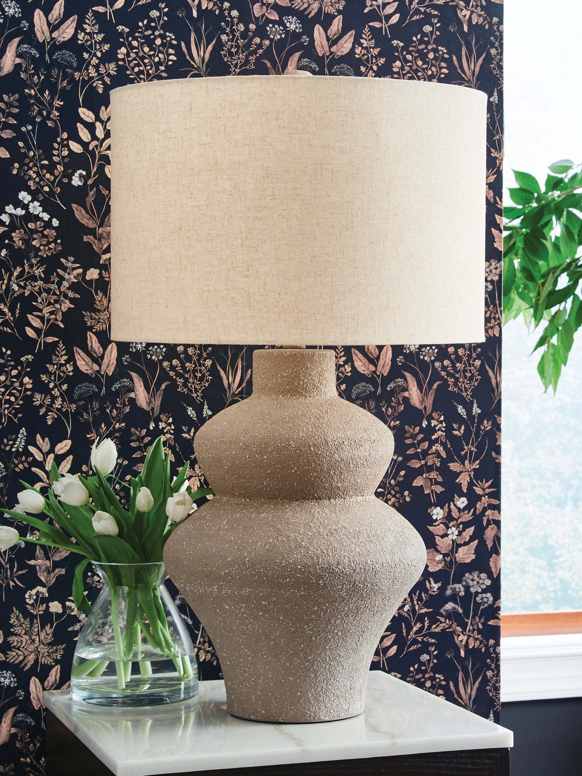 Orange Furniture Outlet - Ashley Furniture - Jossleigh Lighting - Metal Table Lamp (1/CN) / Beige - L207624
