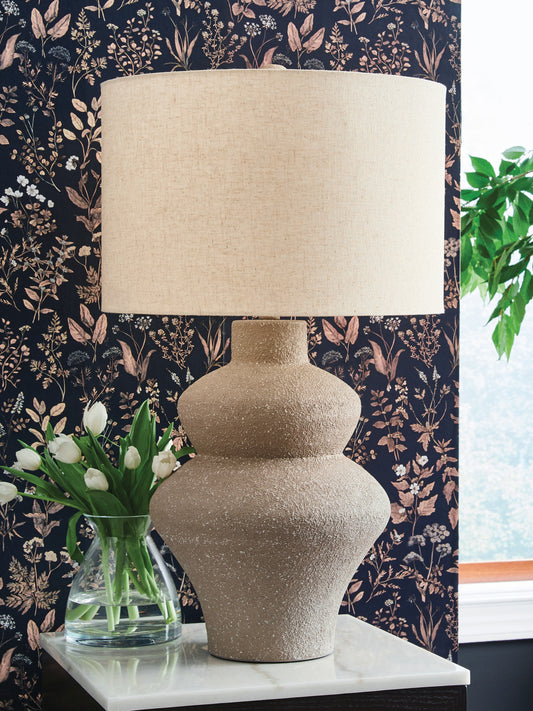 Orange Furniture Outlet - Ashley Furniture - Jossleigh Lighting - Metal Table Lamp (1/CN) / Beige - L207624