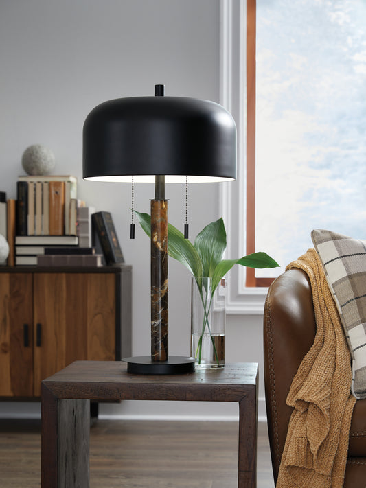 Orange Furniture Outlet - Ashley Furniture - Alanbert Lighting - Metal Table Lamp (1/CN) / Brown/Black - L208454