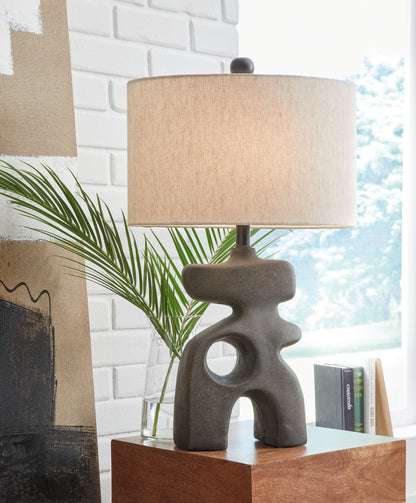 Orange Furniture Outlet - Ashley Furniture - Danacy Lighting - Table Lamp (Set of 2) / Distressed Black - L235754X2
