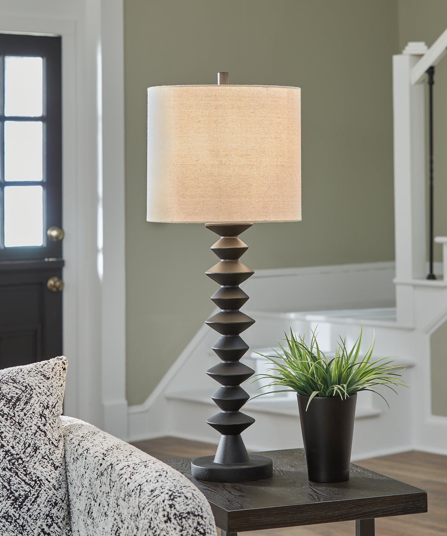 Orange Furniture Outlet - Ashley Furniture - Luanndon Lighting - 2-Piece Lamp Set / Black - L235783X2