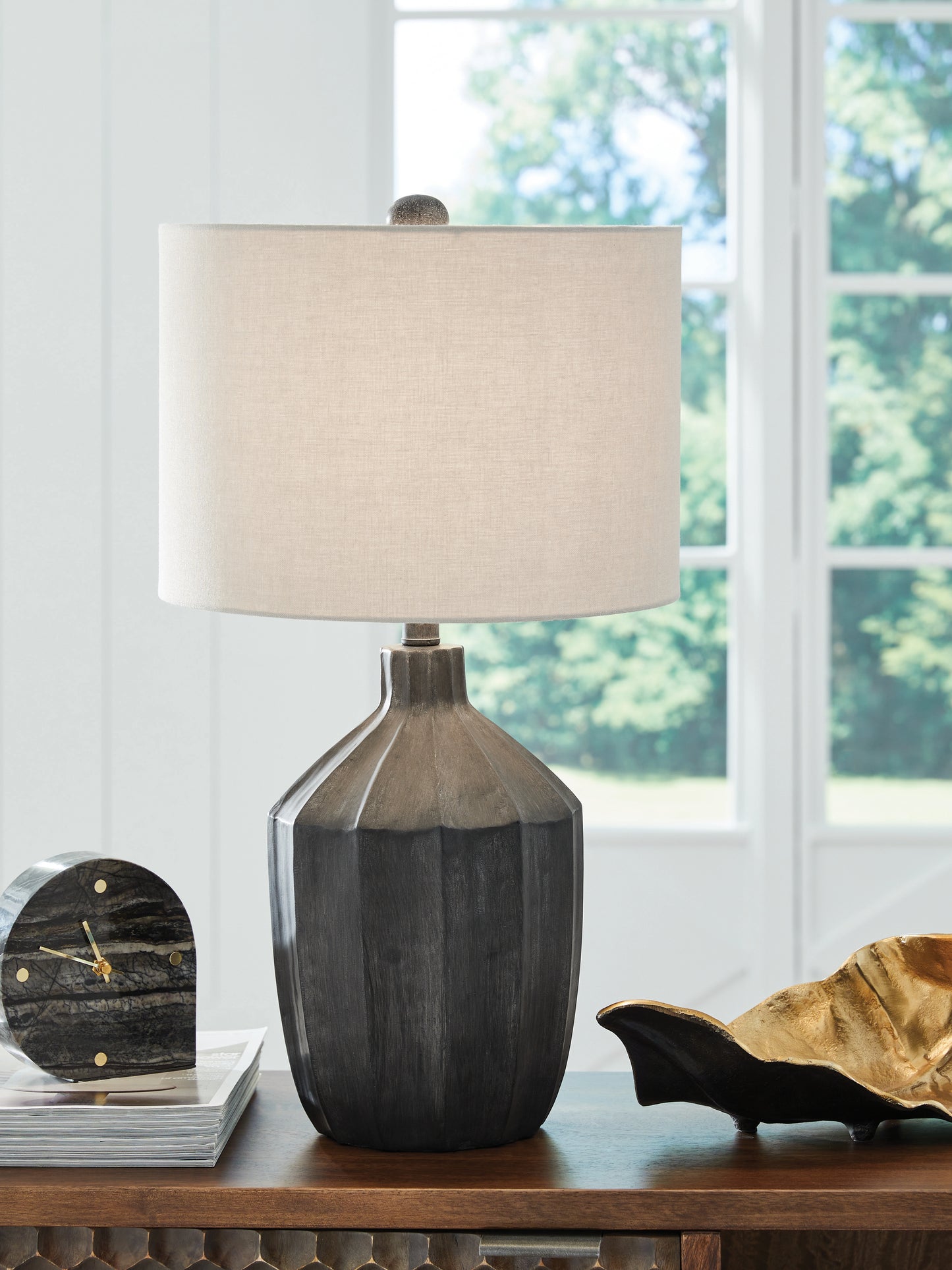 Orange Furniture Outlet - Ashley Furniture - Jilton Lighting - Poly Table Lamp (1/CN) / Black - L235844
