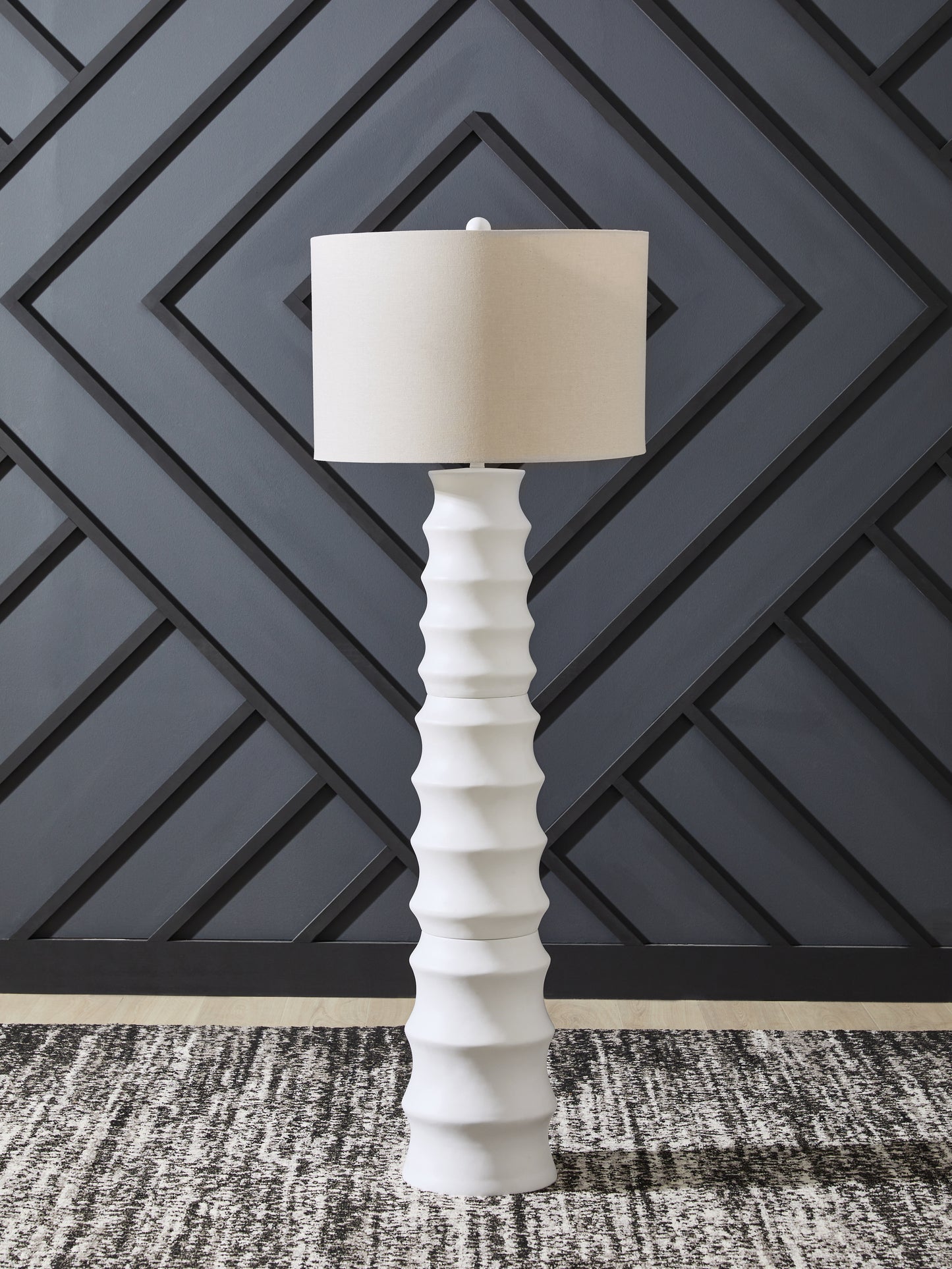 Orange Furniture Outlet - Ashley Furniture - Veraleigh Lighting - Poly Table Lamp (1/CN) / White - L235854