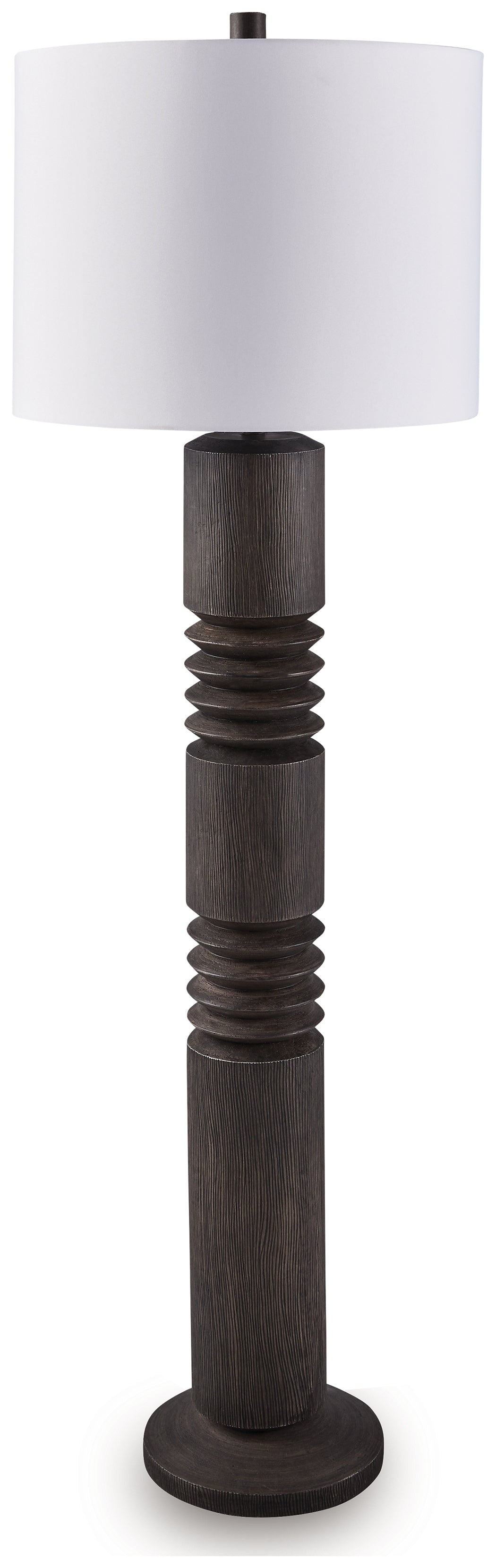 Orange Furniture Outlet - Ashley Furniture - Fainwell Lighting - Poly Floor Lamp (1/CN) / Distressed Black - L235861