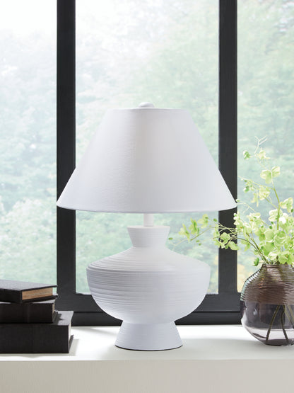 Orange Furniture Outlet - Ashley Furniture - Harelwood Lighting - Poly Table Lamp (1/CN) / White - L235934