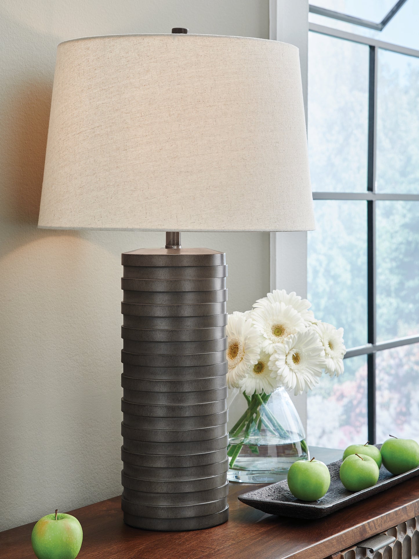 Orange Furniture Outlet - Ashley Furniture - Neilett Lighting - Poly Table Lamp (Set of 2) - L243704