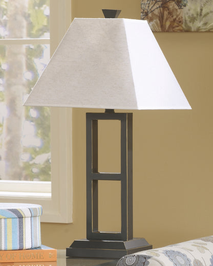 Orange Furniture Outlet - Ashley Furniture - Deidra Lighting - Metal Table Lamp (Set of 2) / Black - L318924