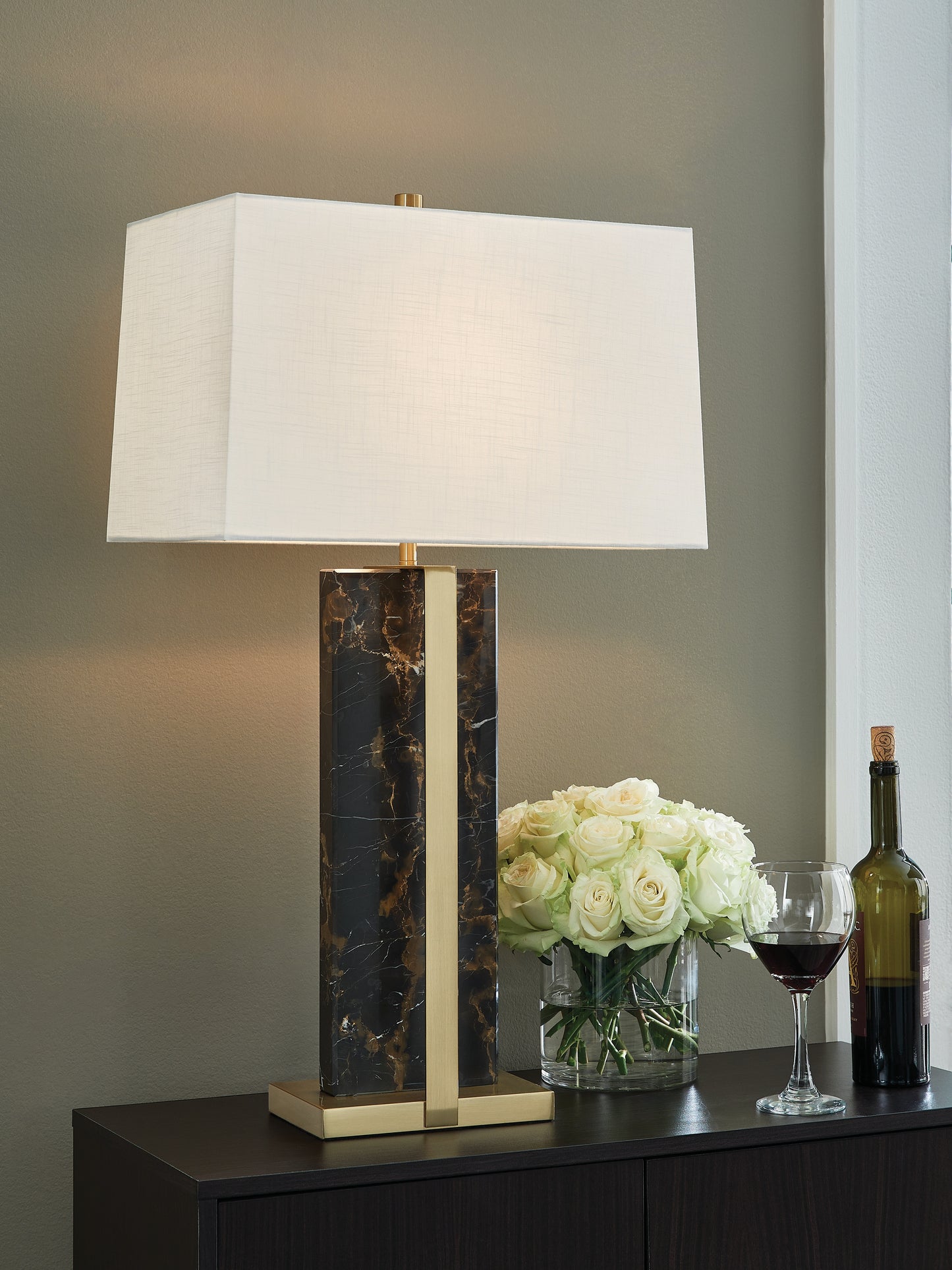 Orange Furniture Outlet - Ashley Furniture - Neonish Lighting - Marble Table Lamp (1/CN) - L428984