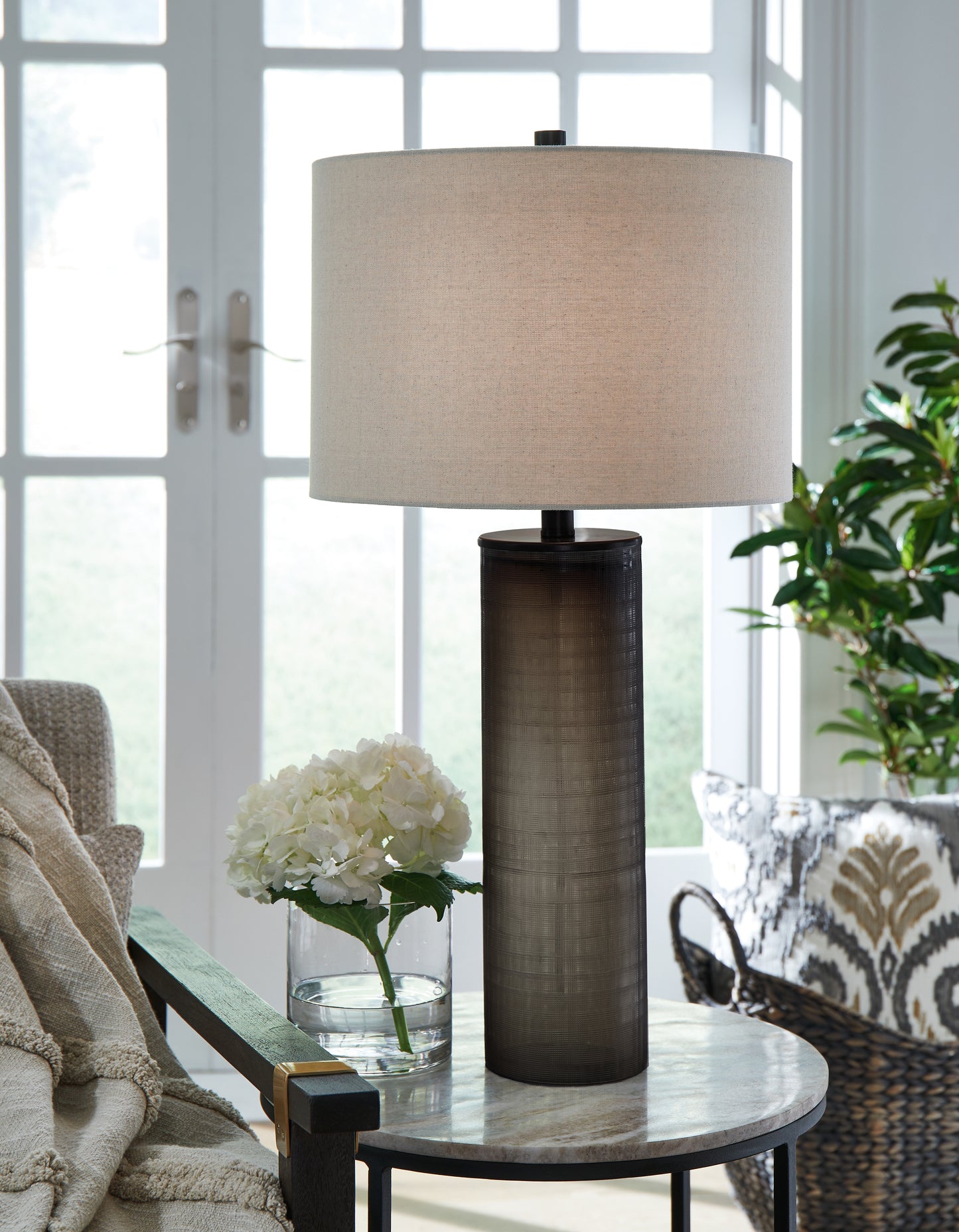 Orange Furniture Outlet - Ashley Furniture - Dingerly Lighting - Table Lamp (Set of 2) / Brown - L430824X2
