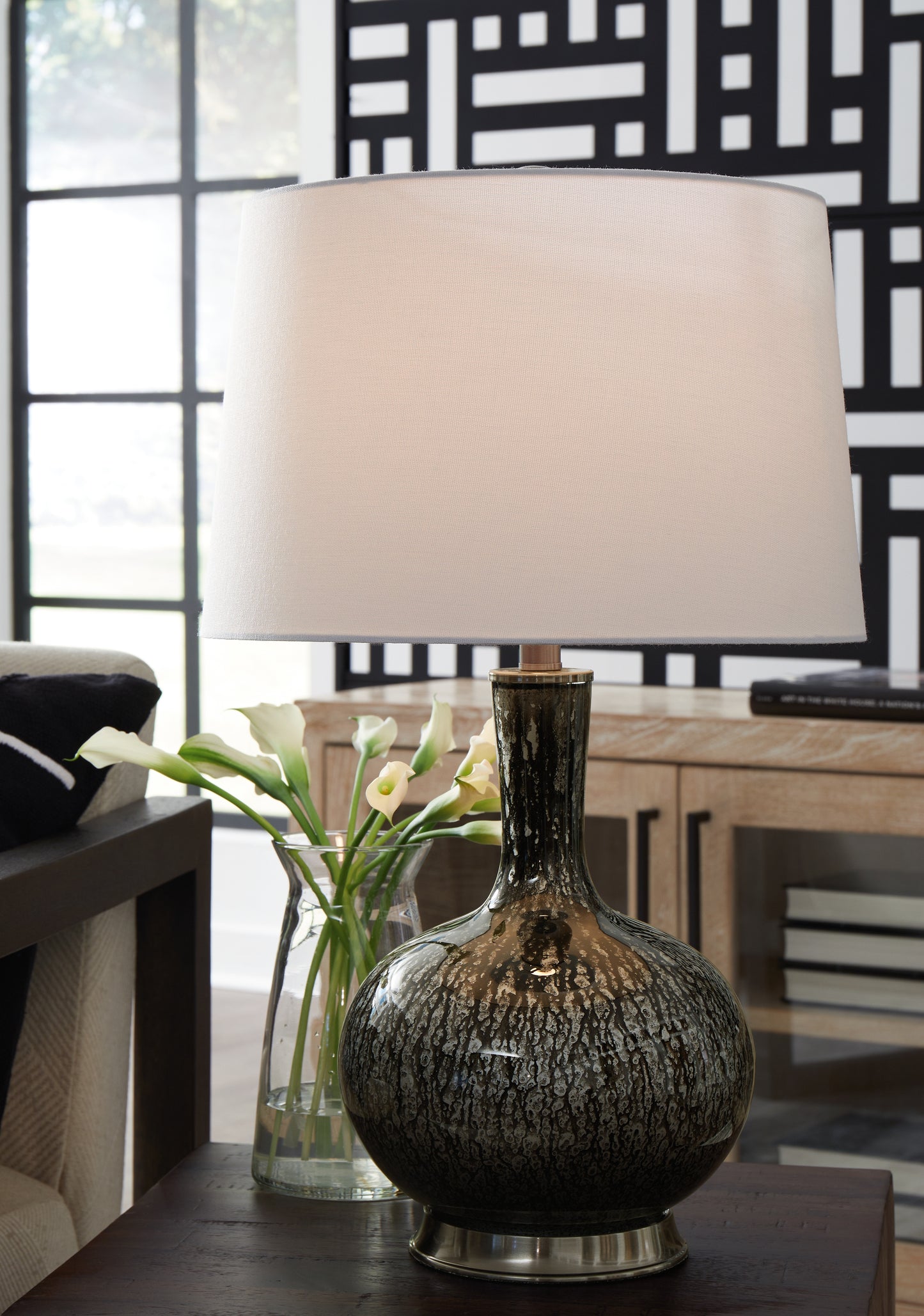Orange Furniture Outlet - Ashley Furniture - Tenslow Lighting - Table Lamp (Set of 2) / Antique Black - L430844X2