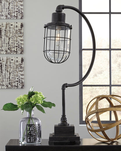 Orange Furniture Outlet - Ashley Furniture - Jae Lighting - Metal Desk Lamp (1/CN) / Antique Black - L734232