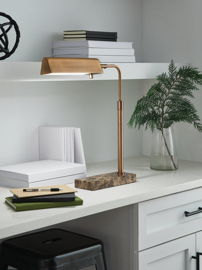 Orange Furniture Outlet - Ashley Furniture - Yafe Lighting - Metal Desk Lamp (1/CN) / Bronze Finish - L734412