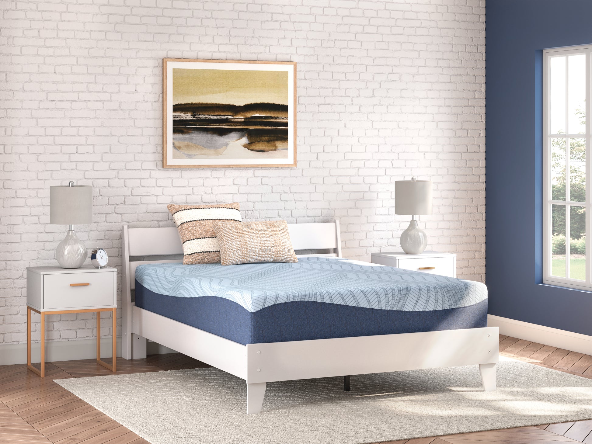 Orange Furniture Outlet - Ashley Furniture - Peak 2.0 12 Memory Foam Mattresses - Full / White - M20621