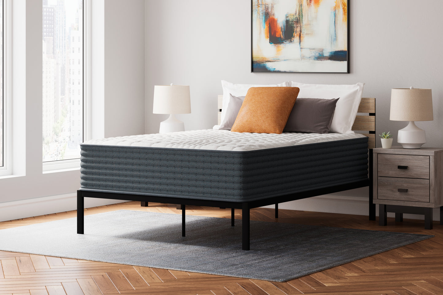 Orange Furniture Outlet - Ashley Furniture - Hybrid 1400 Mattresses - California King / White - M43751