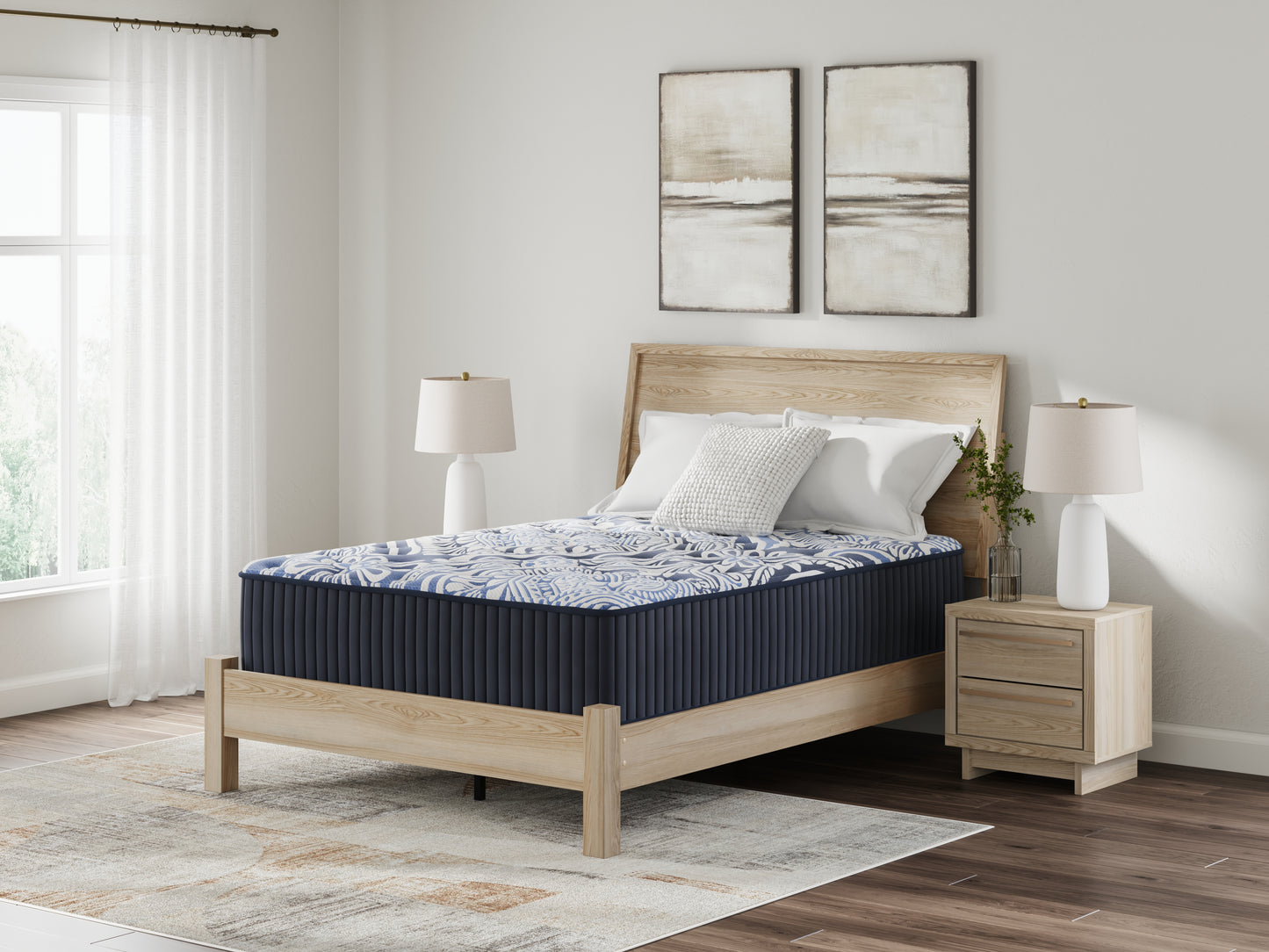 Orange Furniture Outlet - Ashley Furniture - Firm Luxe 2.0 Mattresses - King / Blue - M49641