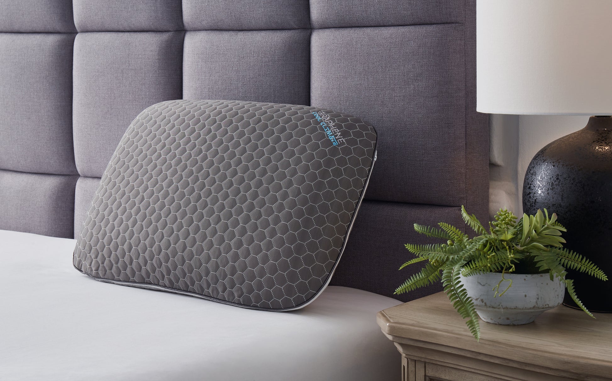 Orange Furniture Outlet - Ashley Furniture - Zephyr 2.0 Pillows - Graphene Contour Pillow (6/CS) / Dark Gray - M52113