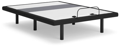 Orange Furniture Outlet - Ashley Furniture - Best Base with Lumbar and Audio Queen Adjustable Base - Queen Adjustable Base / Charcoal Gray - M5X532