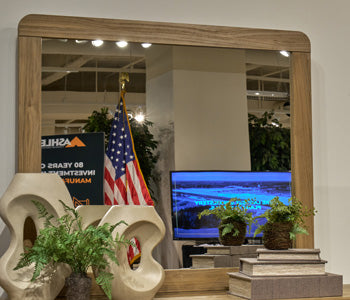 Orange Furniture Outlet - Ashley Furniture - Gramburg Bedroom - Bedroom Mirror / Warm Natural Brown - PCB1121-36
