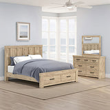 Queen Panel Storage Bed